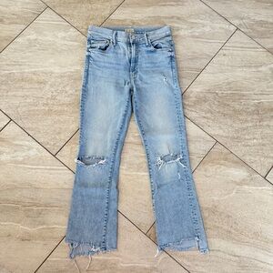 MOTHER Distressed Light Blue Women's Jeans Size 26